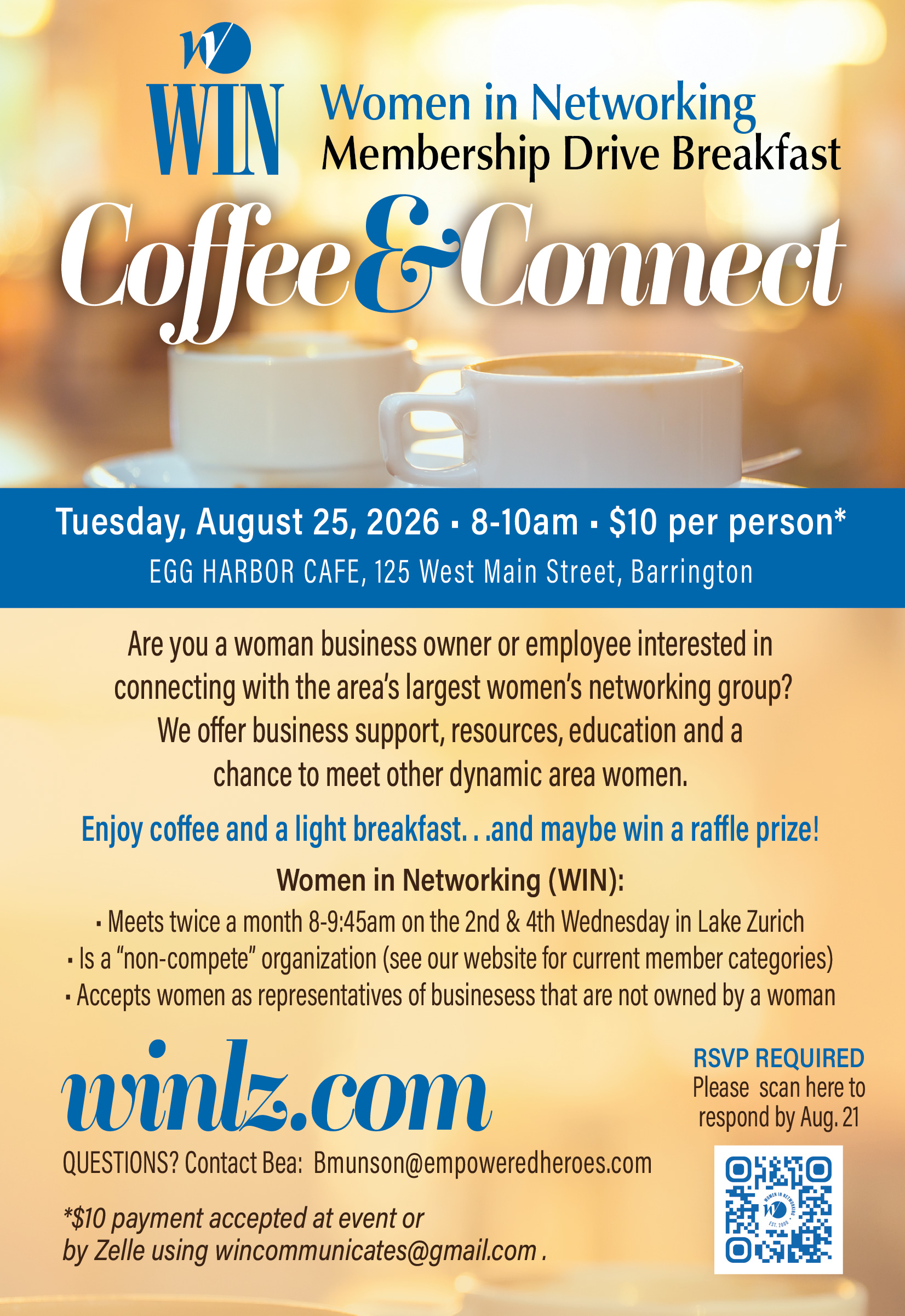 WIN Coffee&Connect promo